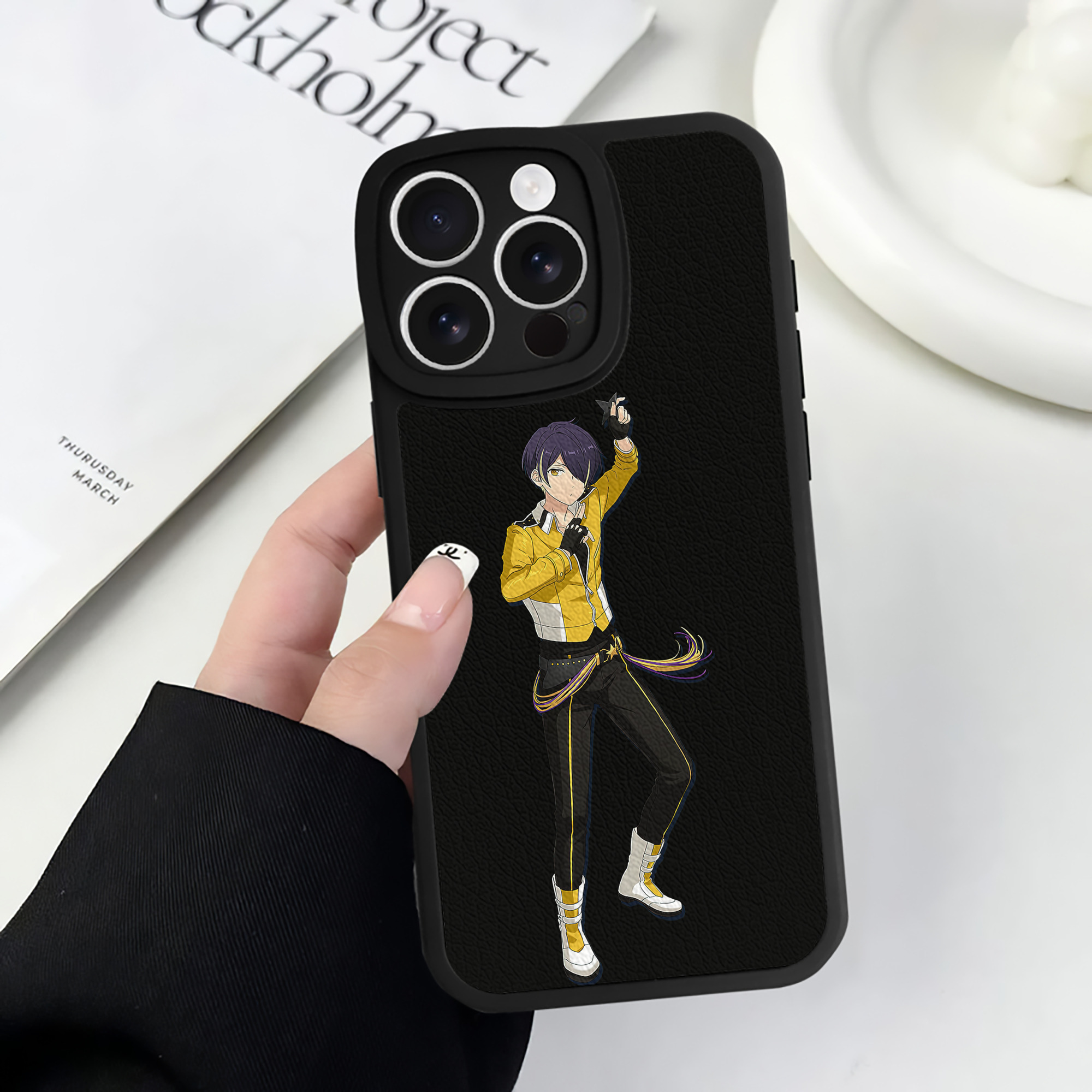 （画像用） あんさんぶるスターズ! Ensemble Stars 【iPhone 16シリーズ対応】シリコンスマホケース（レザー調） 材質：シリコン